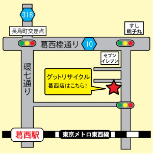 江東区リサイクルショップの地図